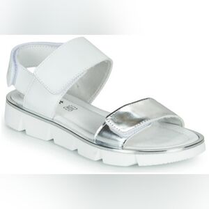 Primigi Leather Sandals Girl's Silver White Size 31 EU